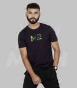 Round Neck Cotton Dark Navy T-Shirt