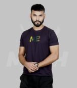 Round Neck Cotton Dark Navy T-Shirt