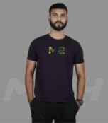 Round Neck Cotton Dark Navy T-Shirt